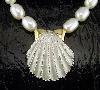 Silver Scallop Freshwater Pearls