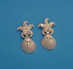 Starfish Scallop Earrings